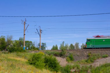 railways outdoors in the sunny day