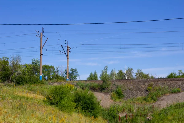 Railways Outdoors Sunny Day — ストック写真