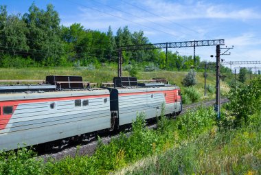 railways outdoors in the sunny day
