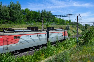 railways outdoors in the sunny day