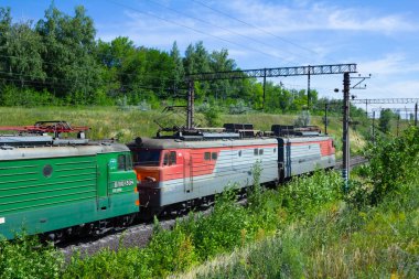 railways outdoors in the sunny day