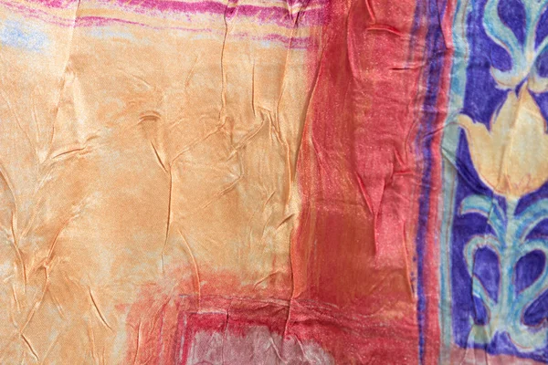 çok renkli buruşuk perde dokusu