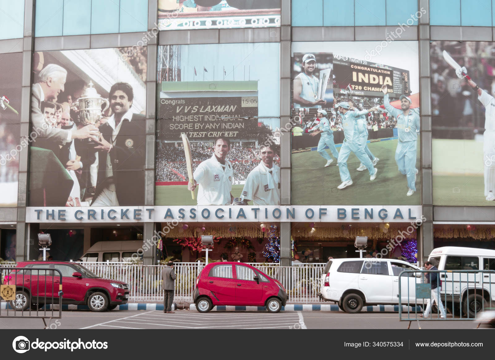 Entrance Gate of iconic cricket stadium Eden Gardens crickets ground
