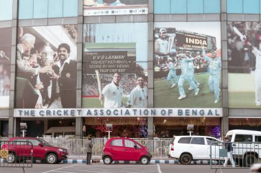 Entrance Gate of iconic cricket stadium Eden Gardens crickets ground, oldest stadium venue of IPL franchise Kolkata Knight Riders for Test ODI T20I matches. Kolkata West Bengal India Asia Pac May 2019