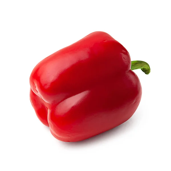 Γλυκό πιπέρι. Κόκκινο πιπέρι. Bell πιπέρι απομονώνονται σε λευκό φόντο. — Φωτογραφία Αρχείου
