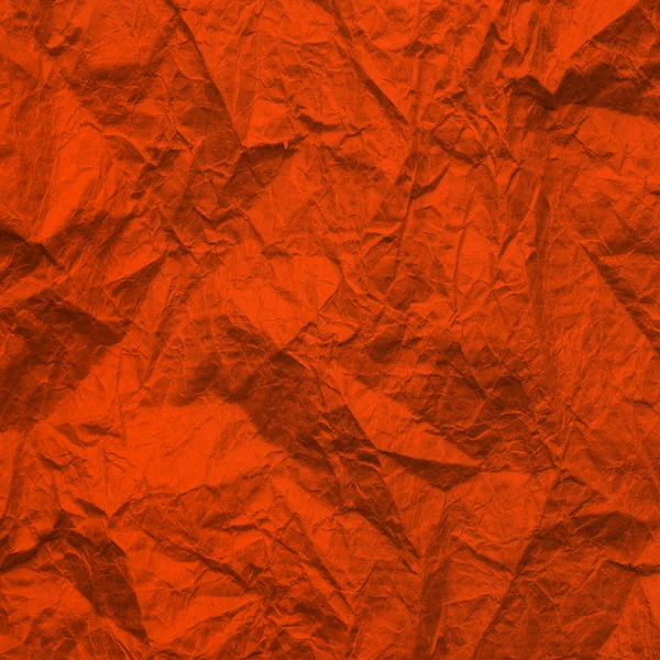 Orange paper. Texture rumpled craft paper Lush Lava color. Recycled paper background. — 스톡 사진