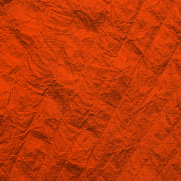 Orange shabby old paper. The texture of crumpled kraft paper Lush Lava color. Recycled paper background. — 스톡 사진