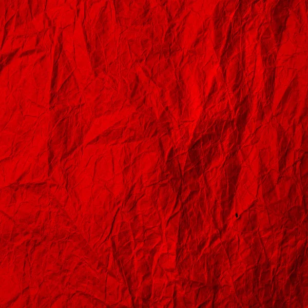 Red crumpled paper. Texture of kraft paper is red. Recycled paper background. — 스톡 사진