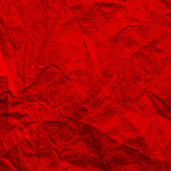 Red wrinkled paper. Texture of kraft paper is red. Recycled paper background. — 스톡 사진