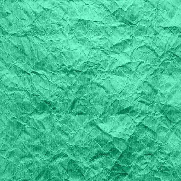 Mint color shabby paper. The texture of crumpled kraft paper color aqua menthe. Background recycled paper. — 스톡 사진