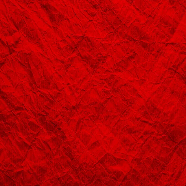 Red empty paper. The texture of the rumpled craft paper is red. Recycled paper background. — 스톡 사진