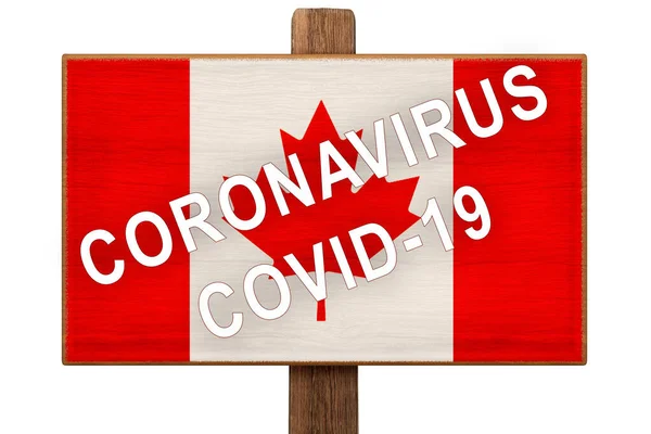 Quarantäne Während Einer Coronavirus Pandemie Covid Kanada Vorsicht Ist Auf — Stockfoto