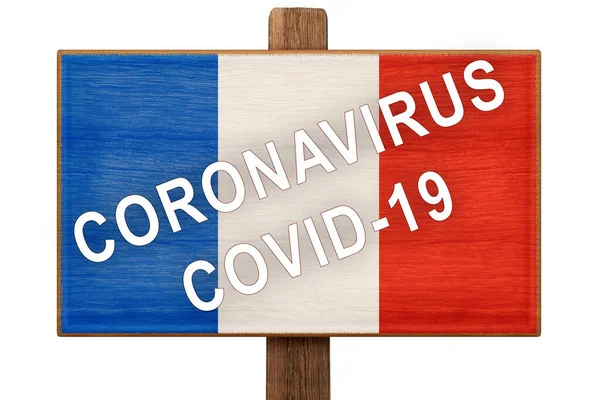 Quarantäne Während Einer Coronavirus Pandemie Covid Frankreich Vorsicht Ist Auf — Stockfoto