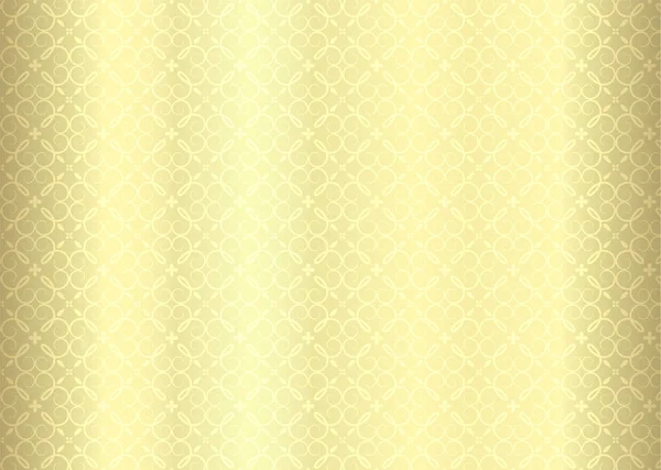 Fundo dourado de luxo com padrão ornamental — Vetor de Stock