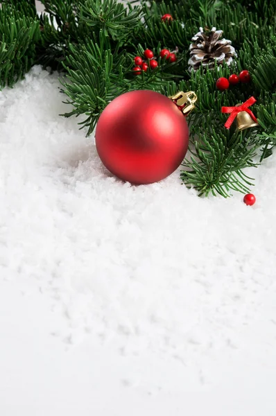 Christmas holiday with white snow Stock Picture