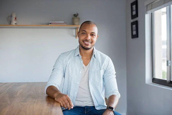 Black man relax at home — Stock Photo, Image