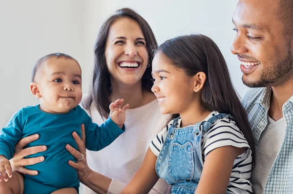 Family having fun with children — Stock Image Family having fun with children Stock Photo