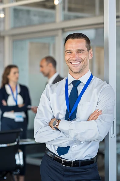 Affärsman på seminarium — Stockfoto