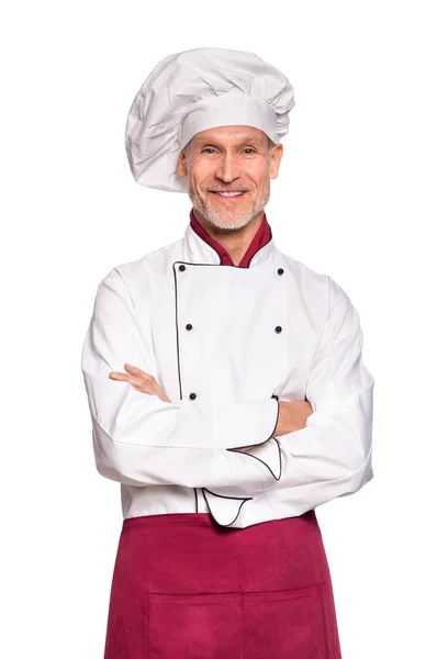 Vedoucí kuchař s úsměvem — Stock fotografie