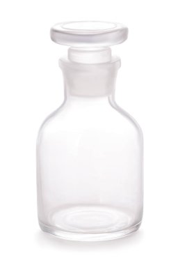 Vintage ilaç eczane şişe beyaz arka plan üzerinde.