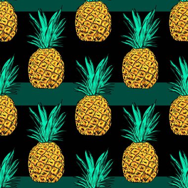  ananas ile desen 