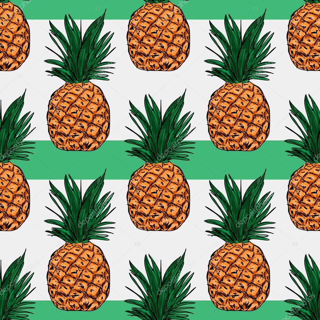  pattern with pineapple 