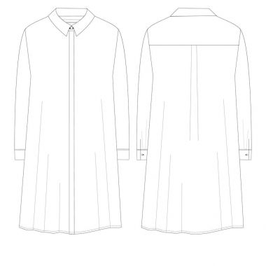 gömlek elbise vektör teknik