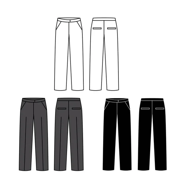 unisex troussers teknik kroki ayarla