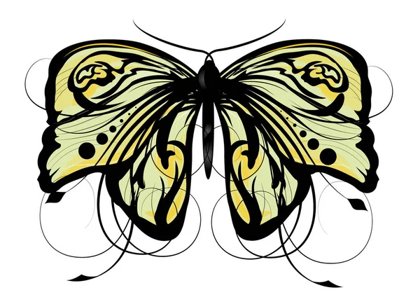 Vector Abstracto mariposa Ilustración — Vector de stock