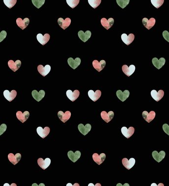 siyah renk arka plan üzerinde kalp şekli