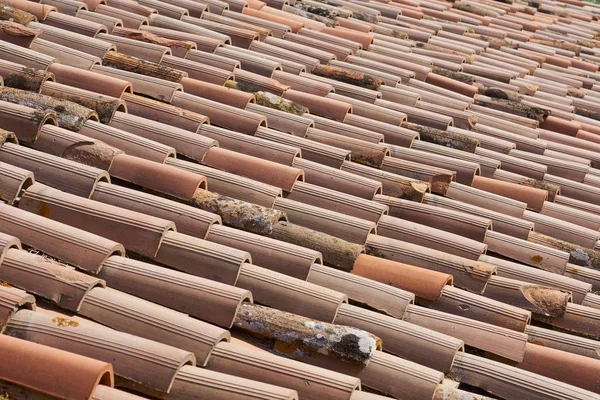 Alte Dachziegel Der Toskana Italien — Stockfoto