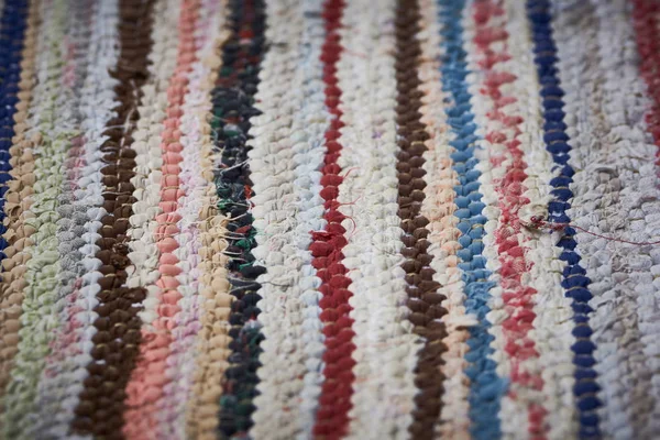 Vieux Tapis Chiffon Fait Main Texture Fond — Photo