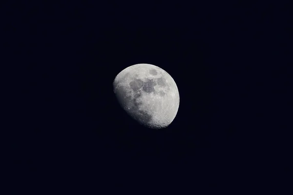 Dettaglio Scatto Della Luna Crescente — Foto Stock