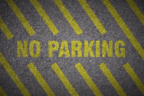 Sarı Parking Yazı Asfalt Doku — Stok fotoğraf