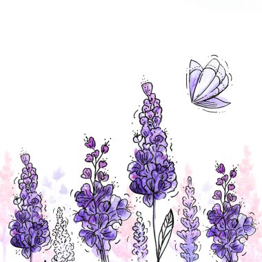 Suluboya lavanta doku arka plan. Tekstil, kadının tasarımı, spa ve güzellik salonları, dijital kağıt scrapbooking için iyi