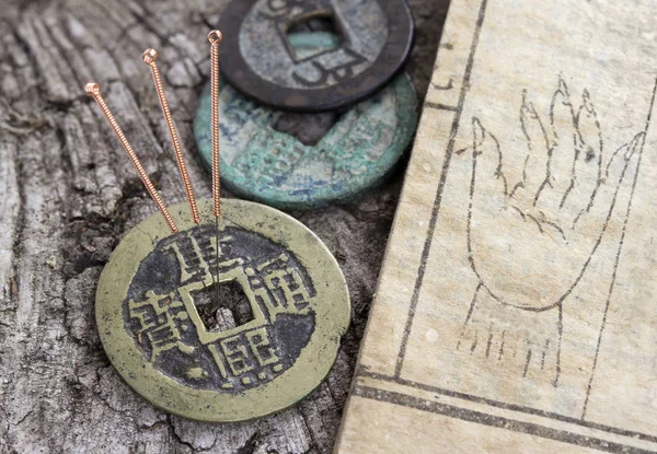 Chinesische Akupunkturnadeln — Stockfoto
