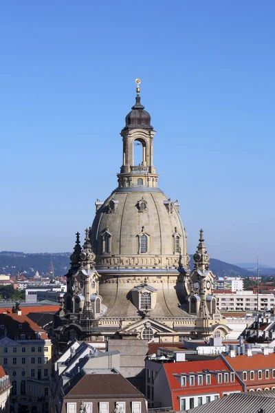 A cúpula de Frauenkirche, Dresden, Alemanha — Fotografia de Stock