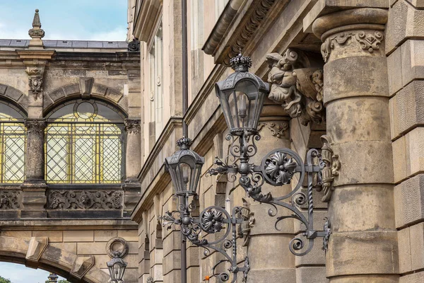 Architecture details from Dresden Palace, Germany Royalty Free Stock Images