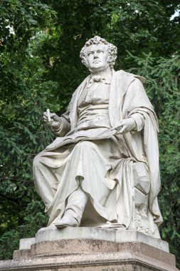 Heykeli müzisyen Franz Schubert, Viyana, Avusturya