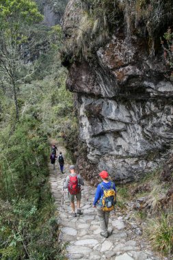 Inca iz yürüyüşçüler için Maccu Picchu, Peru trek