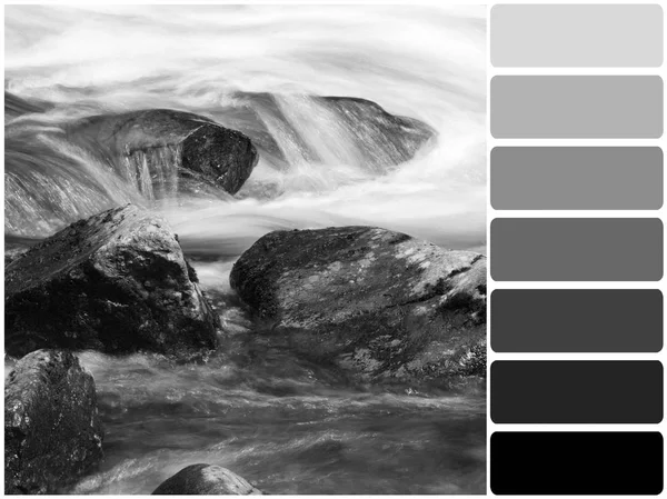 Färg palett-serien: nyanser av grå — Stockfoto