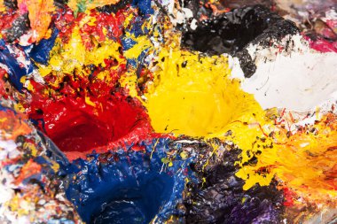 Yağlı boya malzeme renk arka plan