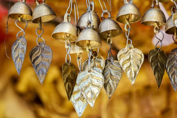 Traditional Buddhist praying bells — Stock Photo, Image