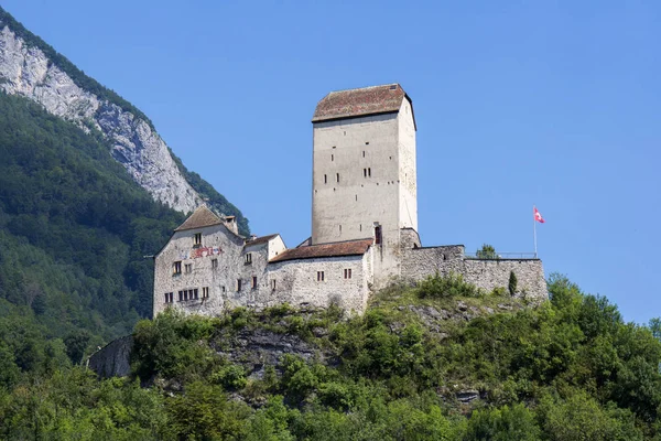 Κάστρο Sargans (κτίστηκε το 1282), Ελβετία — Φωτογραφία Αρχείου