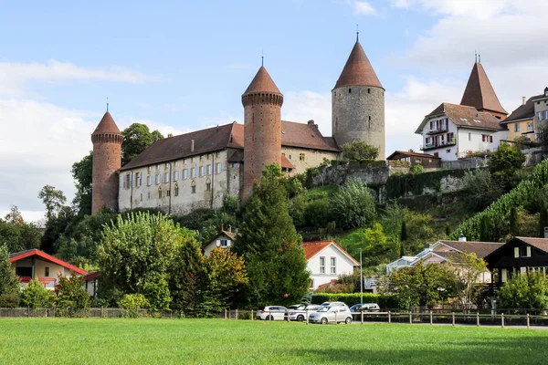 Castelo medieval suíço Chenaux — Fotografia de Stock