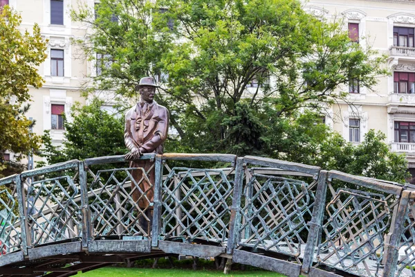 Budapest Hongarije September 2019 Imre Nagy Politicus Standbeeld Jaszai Mari — Stockfoto