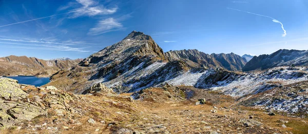 Alpen Hochgebirge Passo Del Sasso Nero Neratsee Großzügigkeit Schweiz — Stockfoto