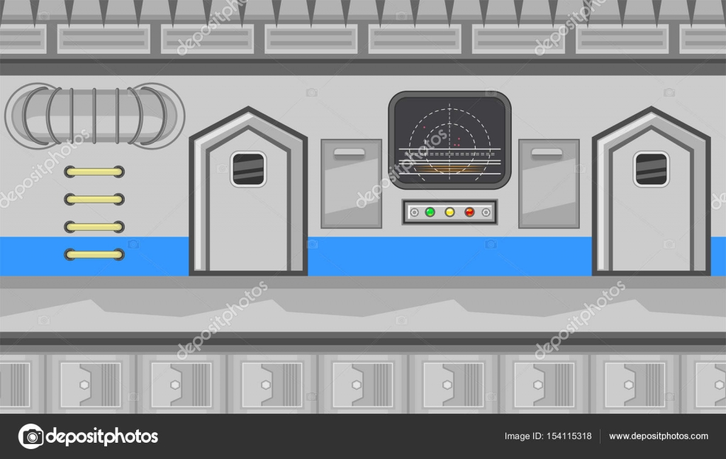 ᐈ Spaceship Interior Stock Vectors Royalty Free Space Ship