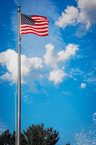 American Flag Waving — Stock Photo, Image