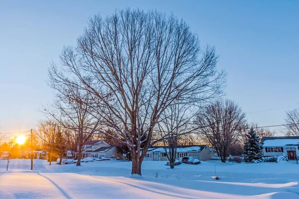 Winter Sunrise On Snow — Stock Photo, Image